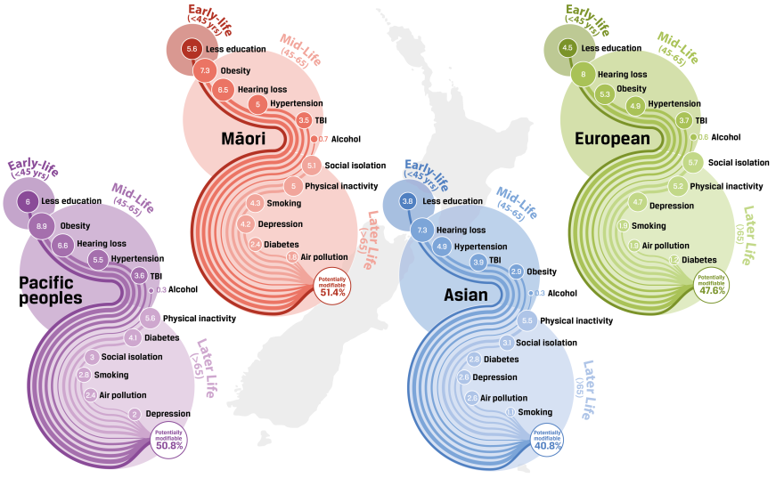 Figure 2: Dementia prevention potential in Aotearoa New Zealand. 