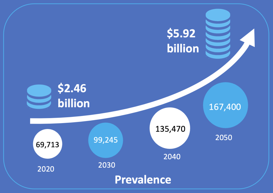 Figure 1: Estimated future prevalence 