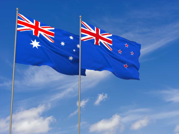 NZ Australia flags