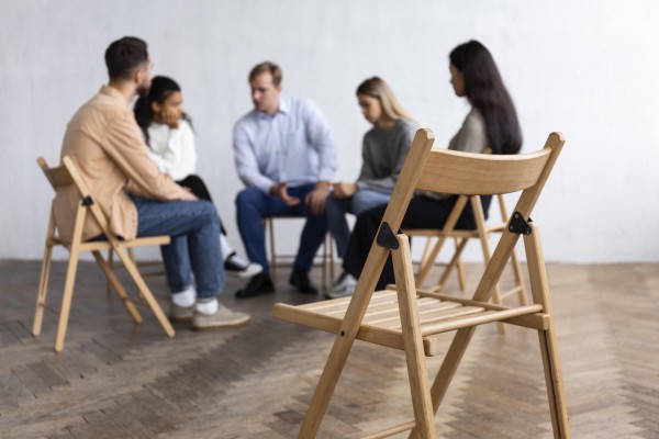 People at group counselling